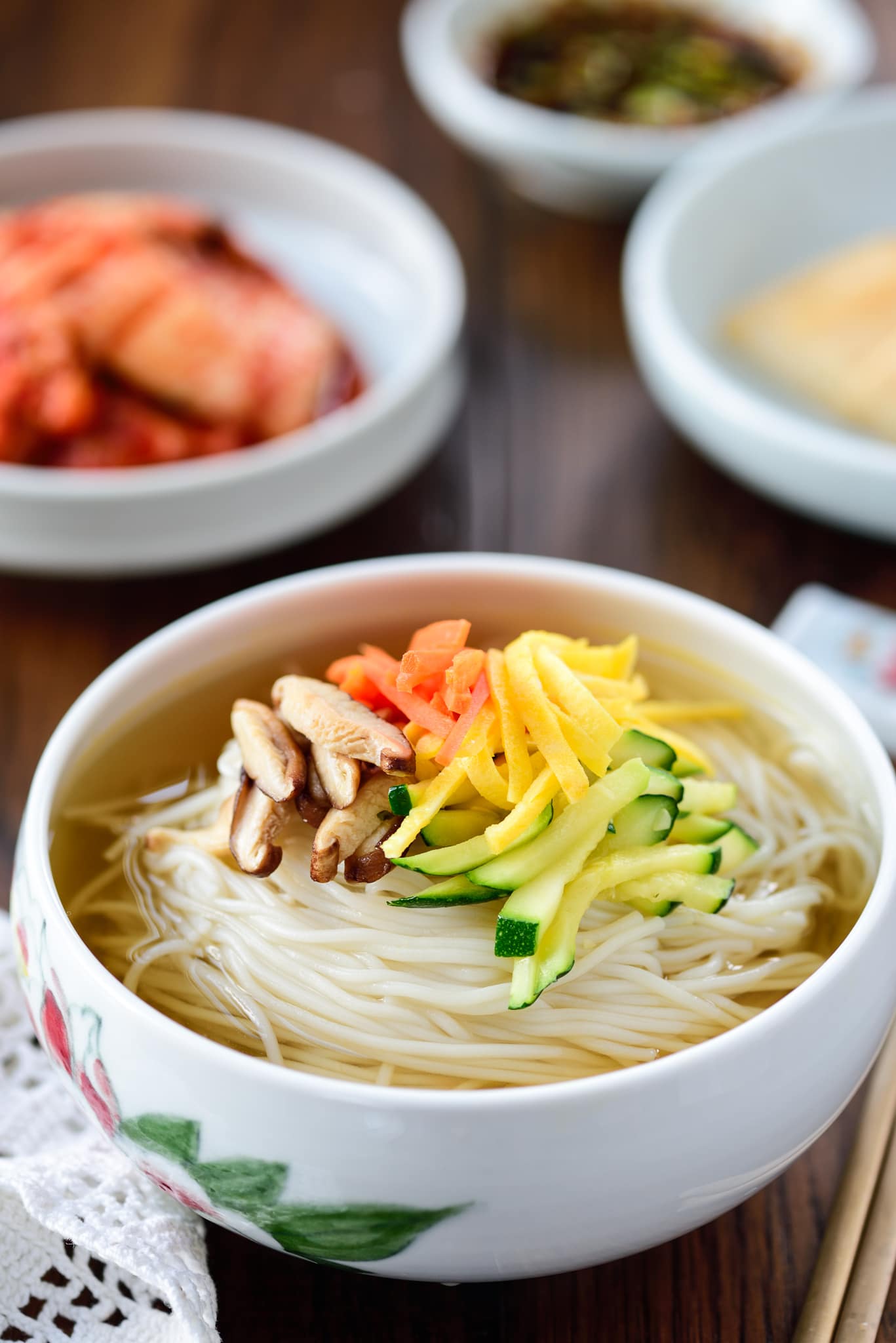 Korean warm noodle soup