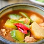 Gochujang stew with zucchini and potatoes Korean gochujang stew