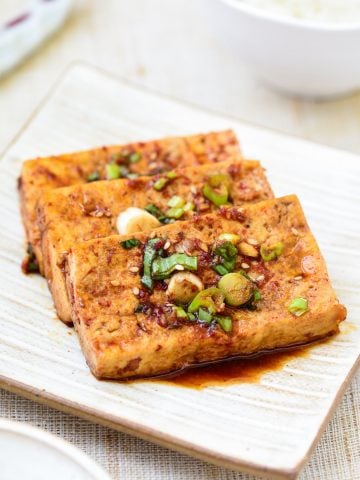 Korean braised tofu recipe