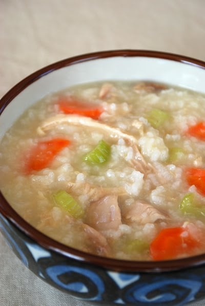 Porridge made with chicken