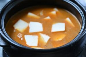 Doenjang jjigae (Korean soybean paste stew)