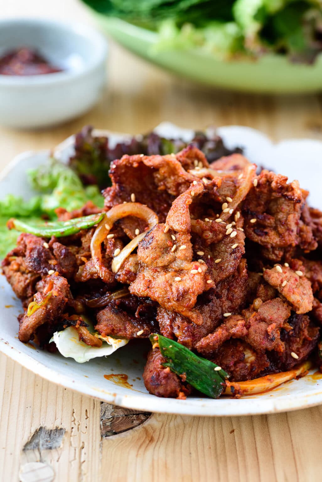 Jeyuk Bokkeum (Spicy Pork Bulgogi) Korean Bapsang