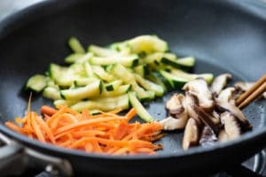 vegetable toppings for noodle soup