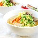 Korean banquet noodle soup