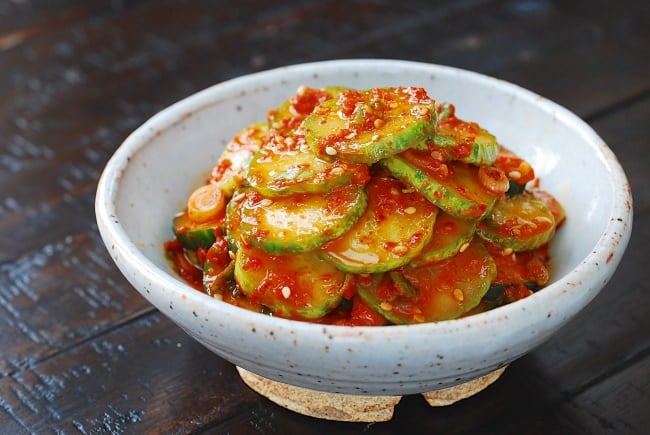 DSC 0294 1 e1471573364240 - Oi Muchim (Spicy Cucumber  Salad)