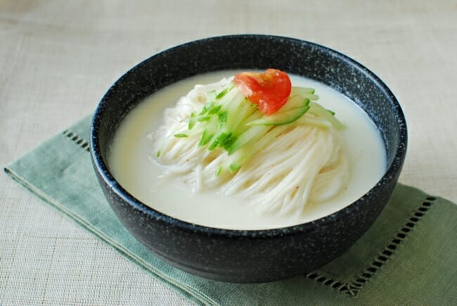 DSC 1702 e1536078527576 - Kongguksu (Chilled Soy Milk Noodle Soup)