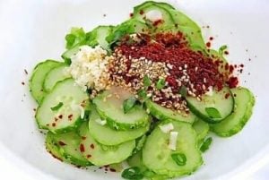 Korean cucumber side dish