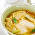 Napa cabbage soup recipe