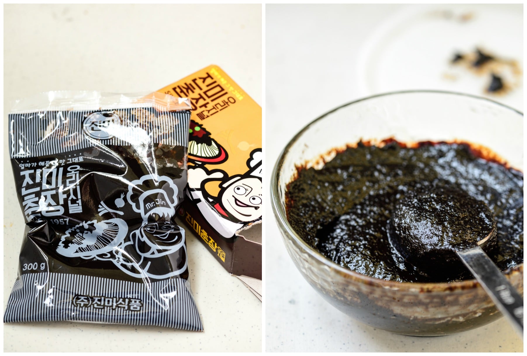 Bean paste black Is black