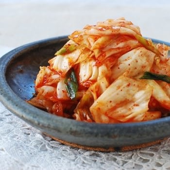 yangbaechu kimchi recipe 2 350x350 - Yangbaechu Kimchi (Green Cabbage Kimchi)