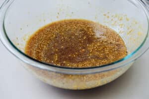 bulgogi marinade mixed in a glass bowl