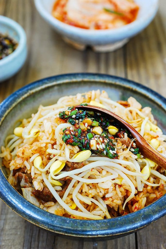 Sprouts Rice Bowl Kongnamul Bap (Soybean Sprout Rice Bowl) - Korean Bapsang