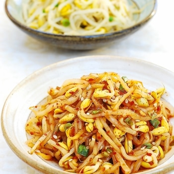 Korean soybean sprouts side dishes