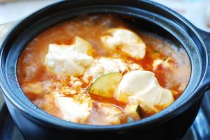 Sundubu jjigae (Korean soft tofu stew)
