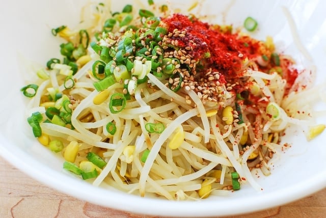 Kongnamul Muchim (Soybean Sprout Side Dish) - Korean Bapsang