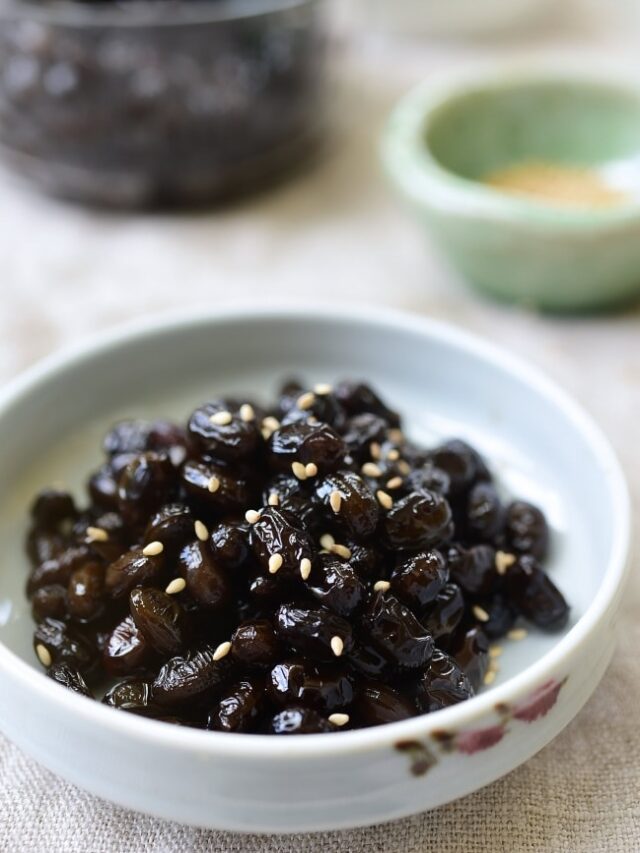 Korean Soy Braised Soybeans
