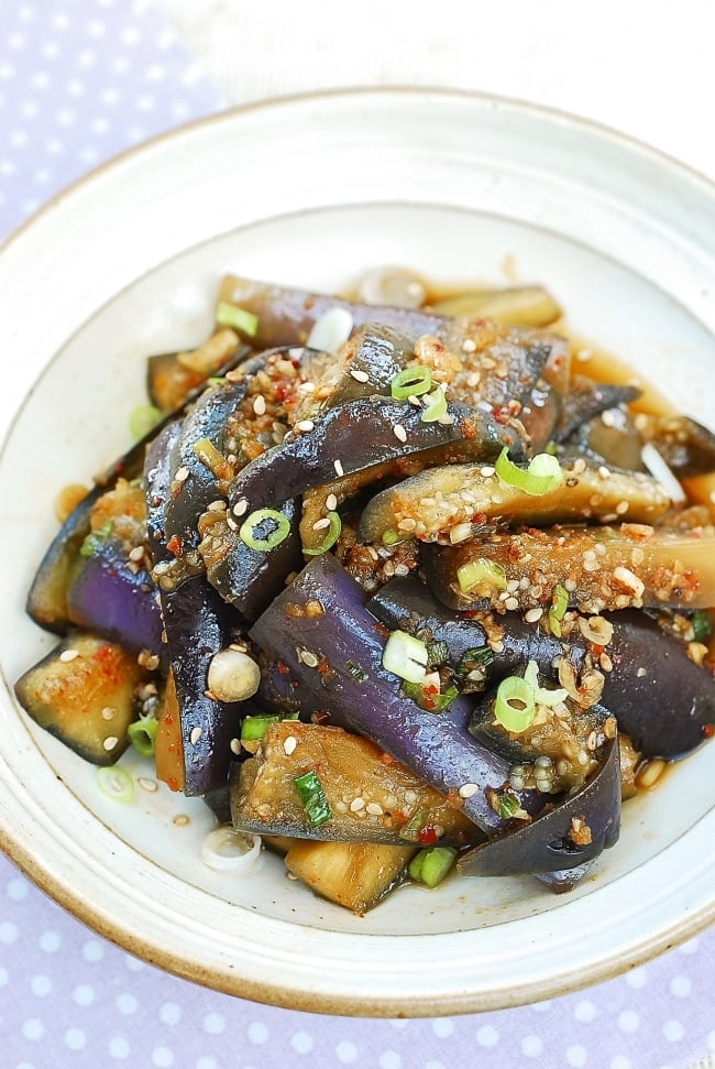 DSC 0148 1 e1562298062906 - Gaji Namul (Steamed Eggplant Side Dish)