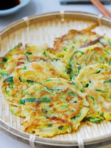 Hobak buchimgae (Korean zucchini pancake)
