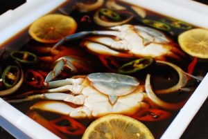 Soy marinated raw crabs recipe