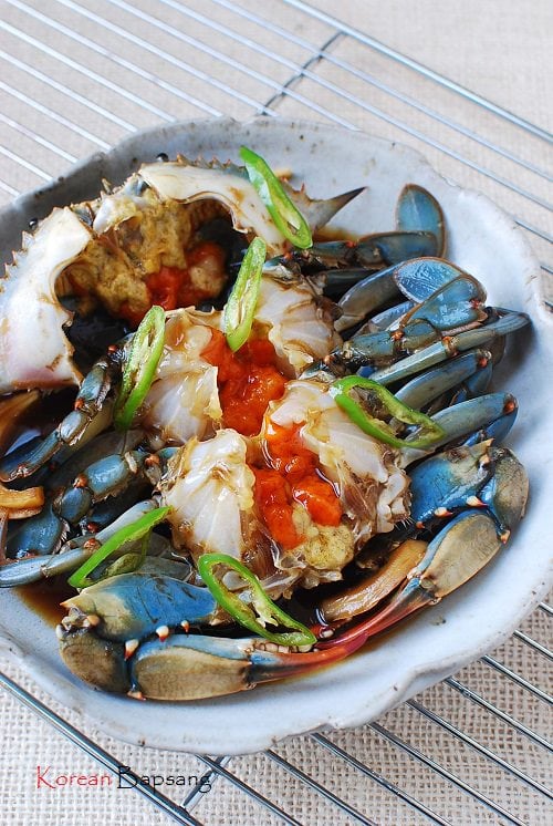 pregnant blue crab