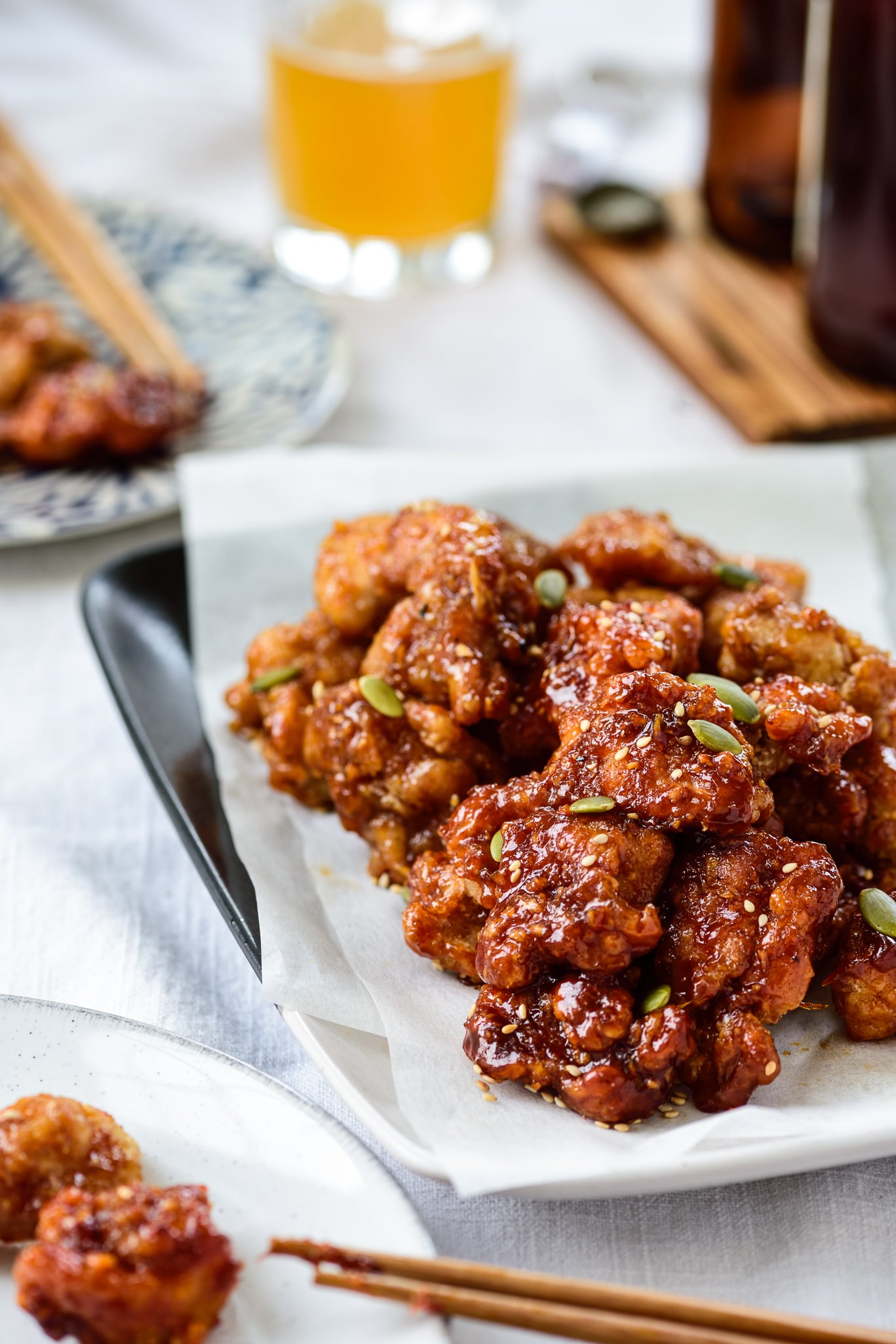 Dakgangjeong (Sweet Crispy Korean Fried Chicken) - Korean Bapsang