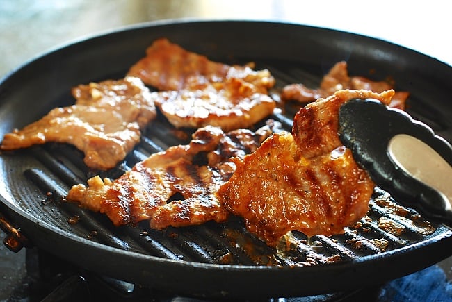 Dwaeji Doenjang Gui recipe 9 - Maekjeok (Doenjang Marinated Pork)