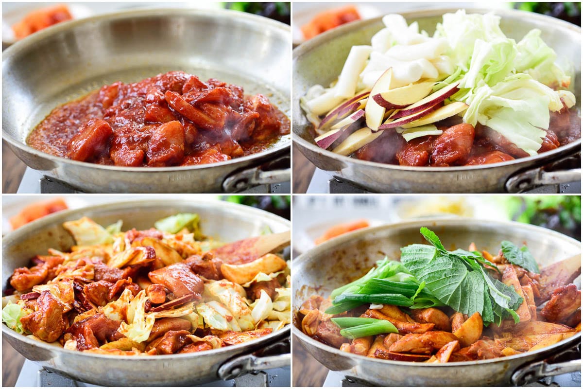 Recipe Card 23 - Dakgalbi (Stir-fried Spicy Chicken)