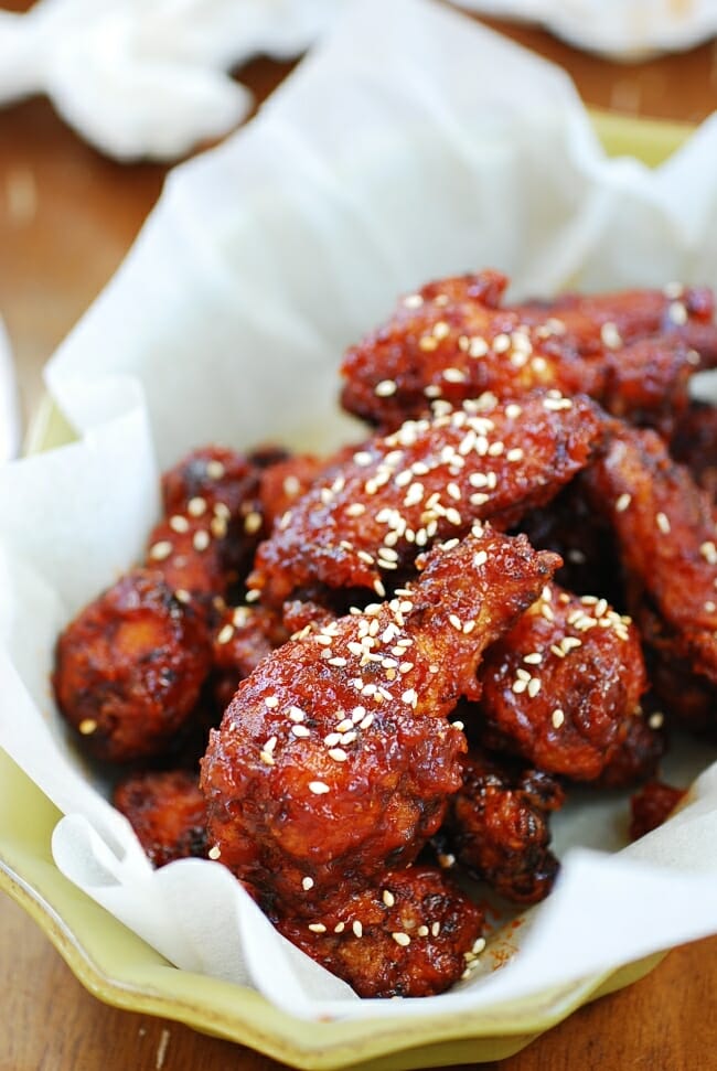 Sweet and Spicy Korean Fried Chicken (Yangnyeom Chicken)