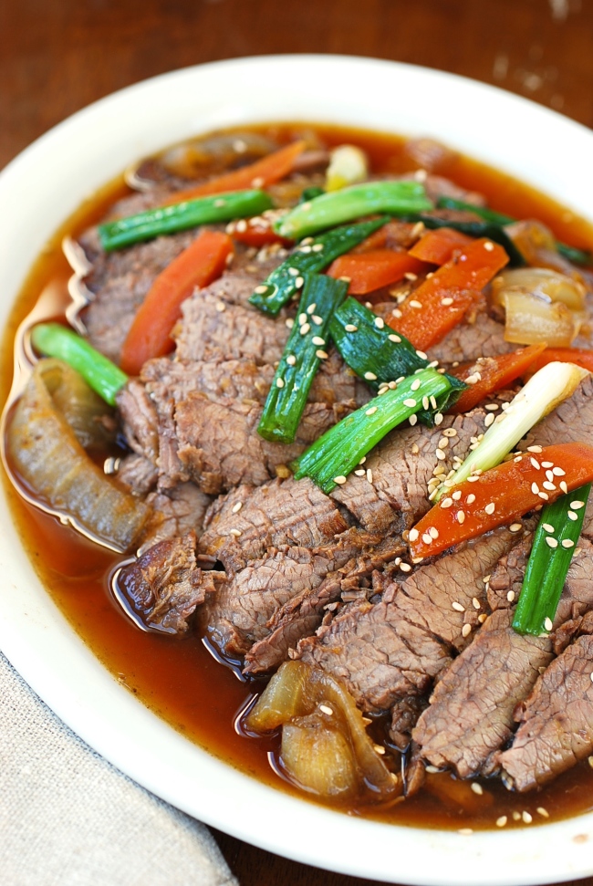 Slow Cooker Bulgogi Korean Bapsang