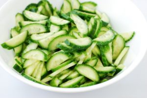 Korean cucumber side dish