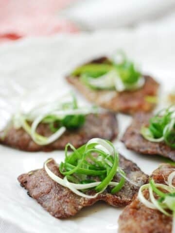 Korean Pan-fried battered beef