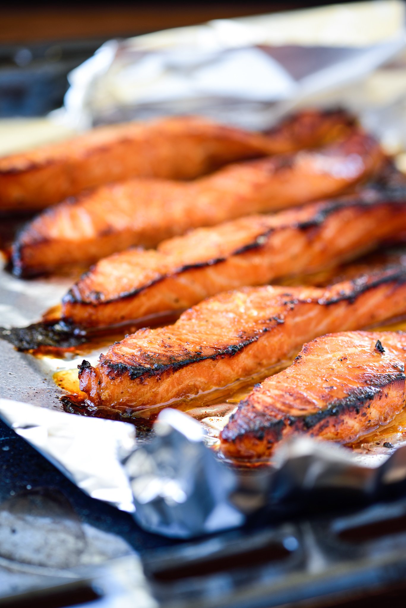 Grilled salmon