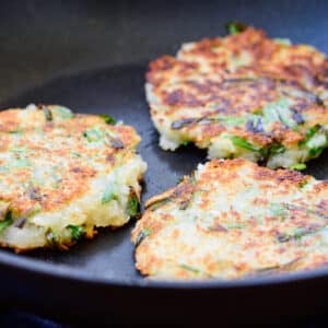 DSC9846 300x300 - Gamjajeon (Potato Pancakes)