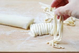homemade knife cut noodles