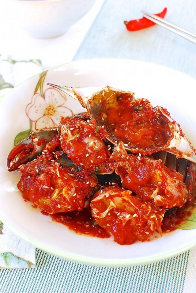 Yangnyeom Gejang (Spicy Raw Crabs) Korean Bapsang