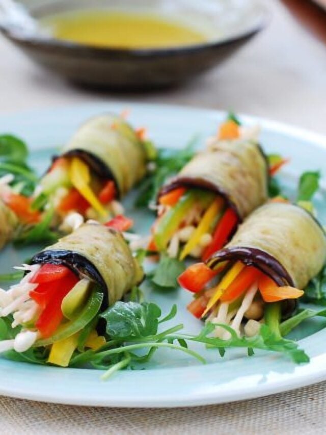 Gaji Mari (Eggplant rolls)