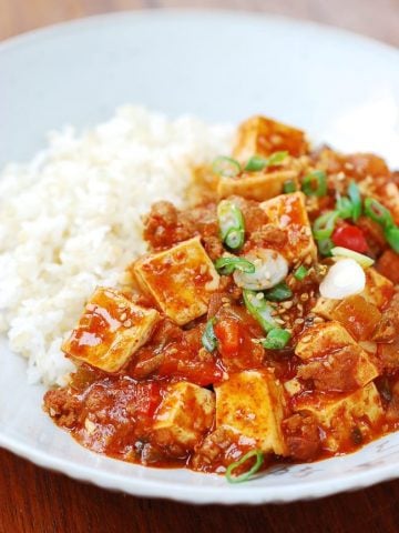 Korean-style mapo tofu