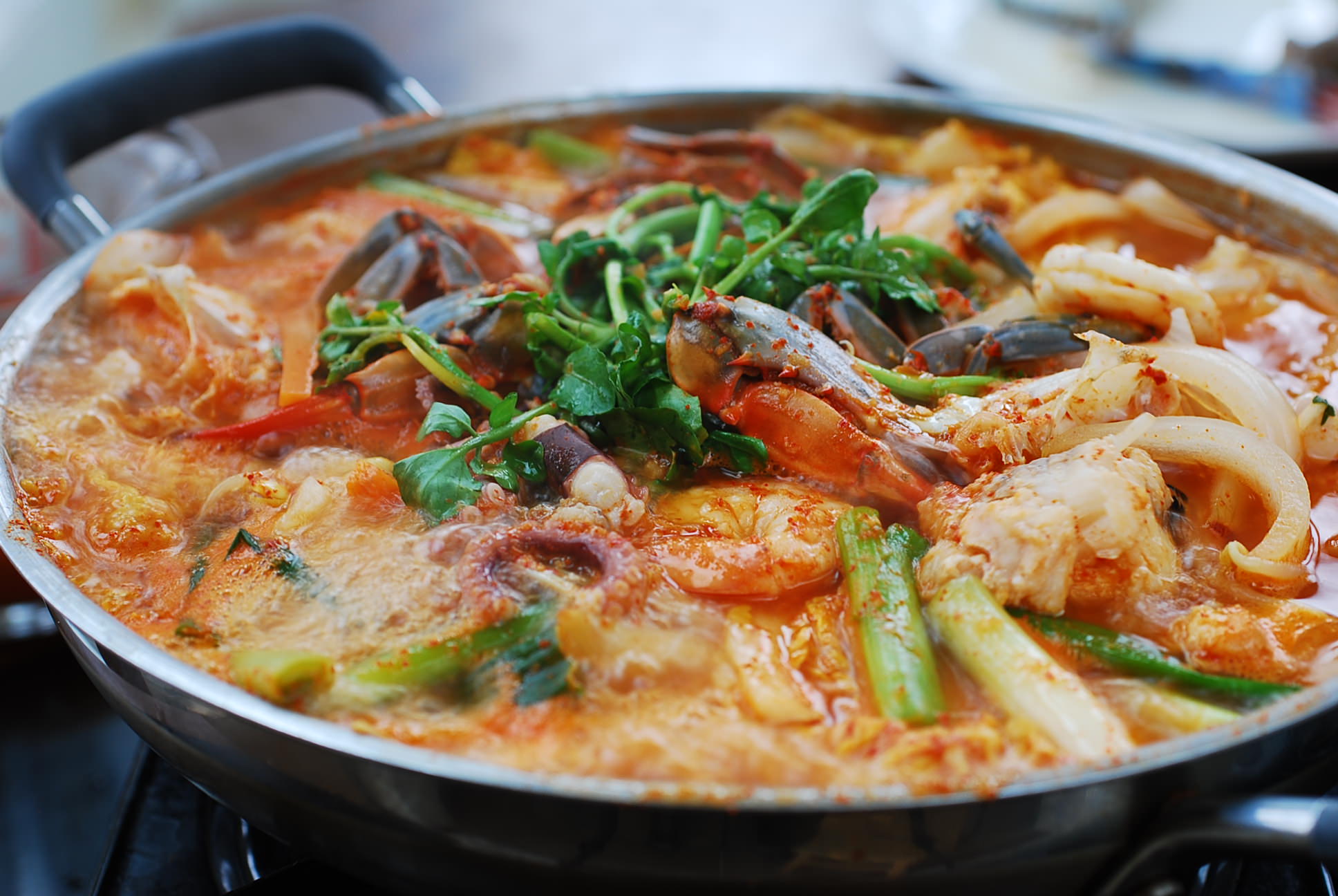 Haemul Jeongol (Spicy Seafood Hot Pot) - Korean Bapsang