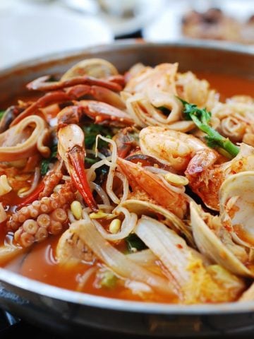 Haemul Jeongol (Spicy Seafood Hot Pot)