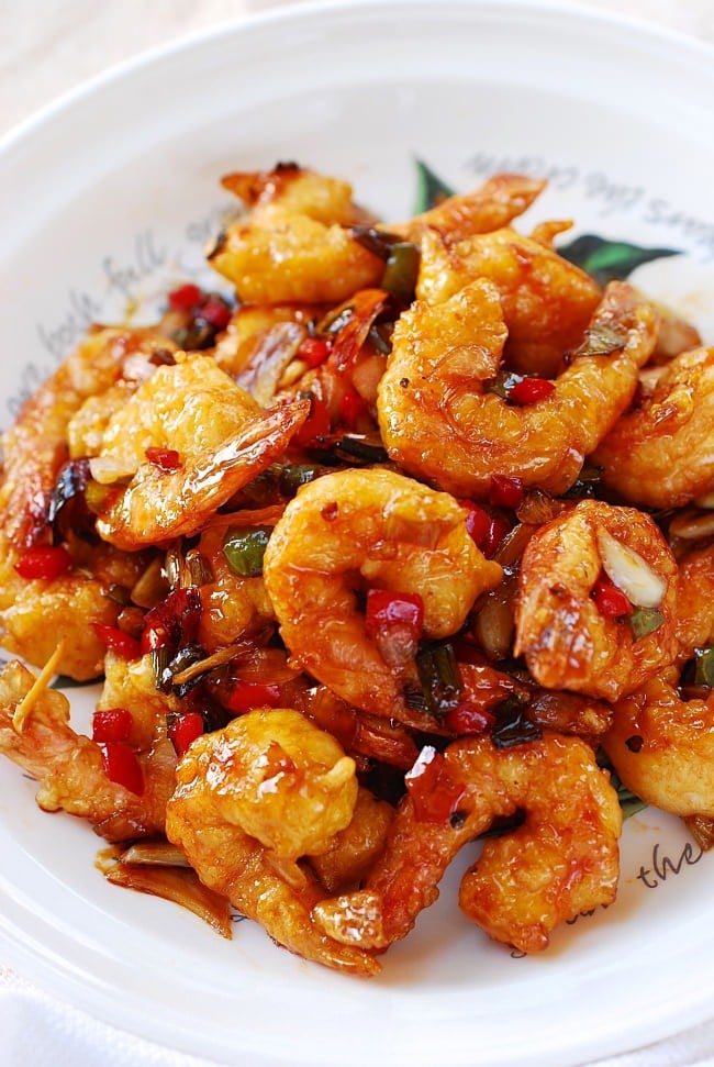 KKanpung Saeu (Sweet and Spicy Shrimp) - Korean Bapsang