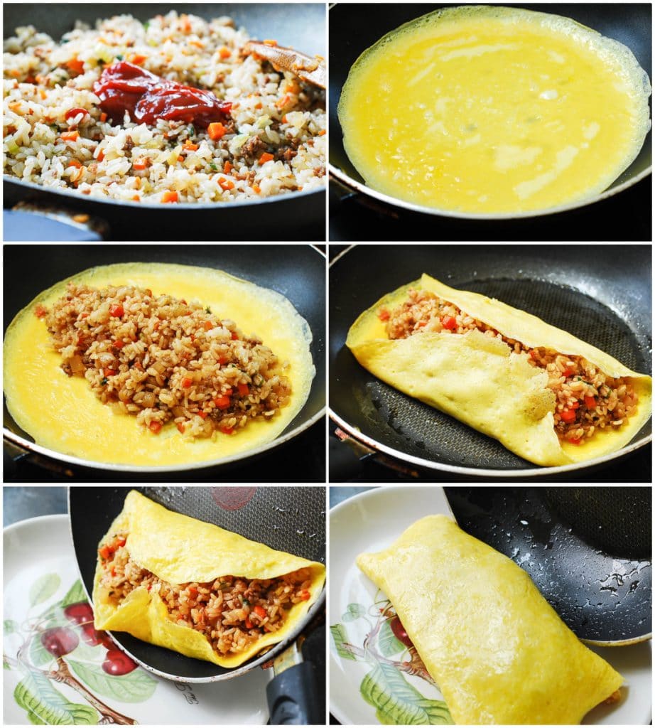 Omurice (Omelette Rice) Korean Bapsang