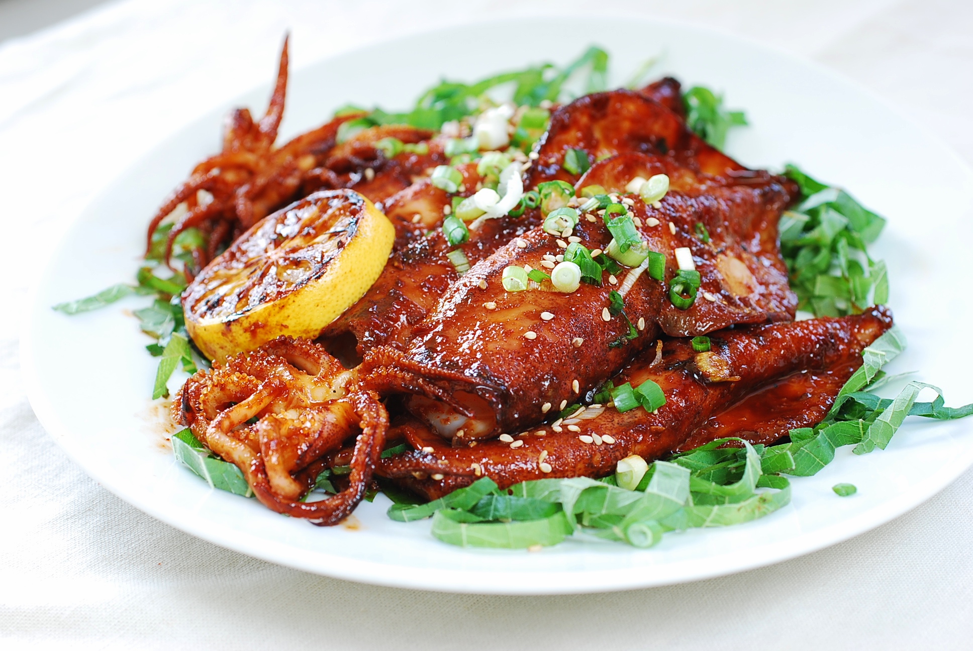 Ojingeo Gui (Spicy Grilled Squid)