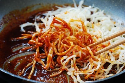 Ojingeochae Muchim (Spicy Squid Strips)