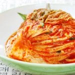 vegan kimchi in a bowl