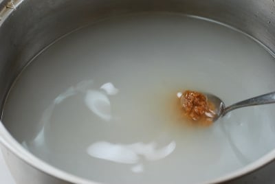 Spinach doenjang soup