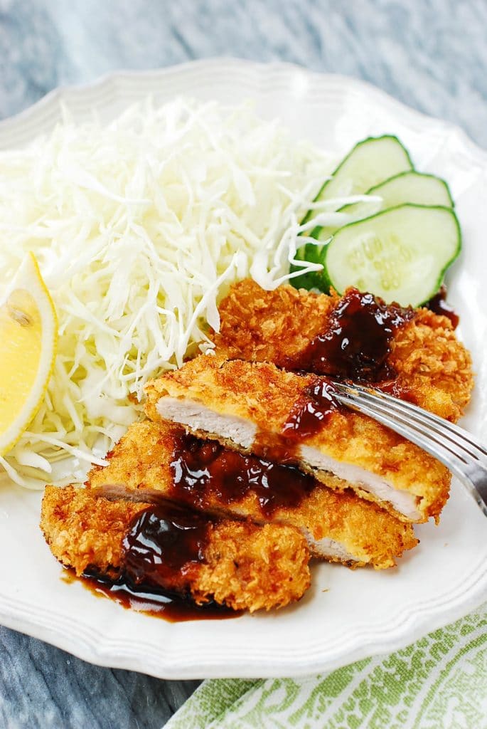 Easy Tonkatsu (Donkkaseu) Recipe Made with Pork Loin Chops