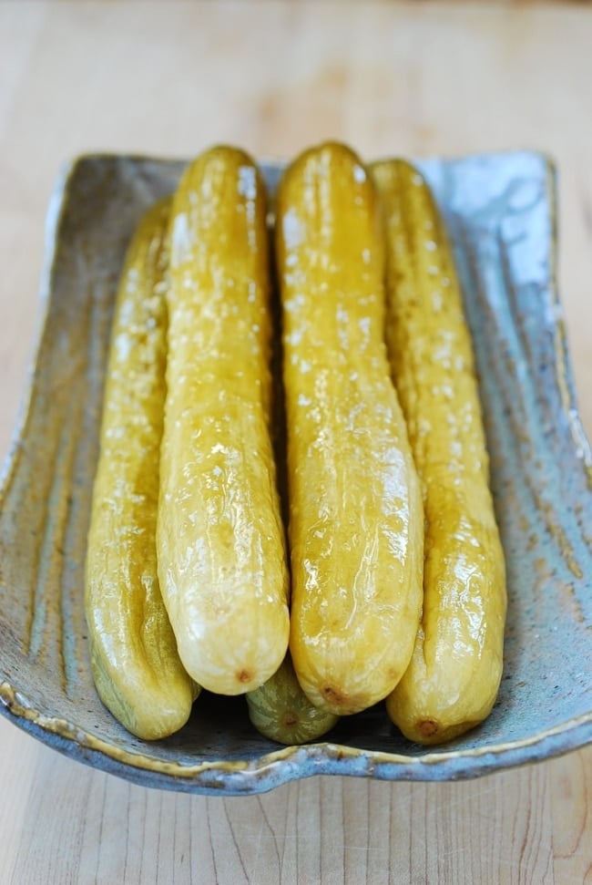 Oiji (Korean Pickled Cucumbers) - Korean Bapsang