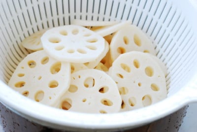 Yeongeun jorim (Sweet soy braised lotus roots)