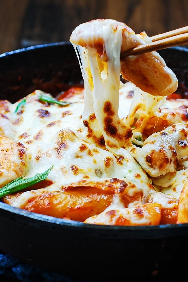 Seafood Cheese Tteokbokki (Spicy Rice Cake) Korean Bapsang