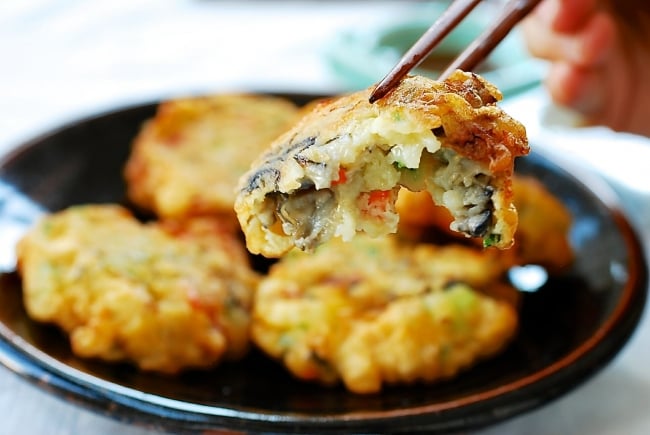 DSC 2616 1 e1516293259575 - Crispy Guljeon (Korean-style Oyster Fritters)